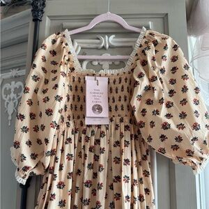 CHRISTY DAWN 🍃🌺🍃 Smocked KATRINA Dress, in Blooming Crocus, Size M, NWT